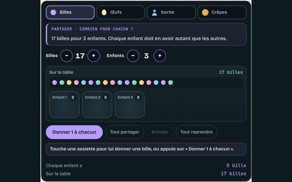 Le banc de l’atelier : Partager, regrouper : le reste compte